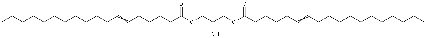 6-Octadecenoic acid, 2-hydroxy-1,3-propanediyl ester 结构式