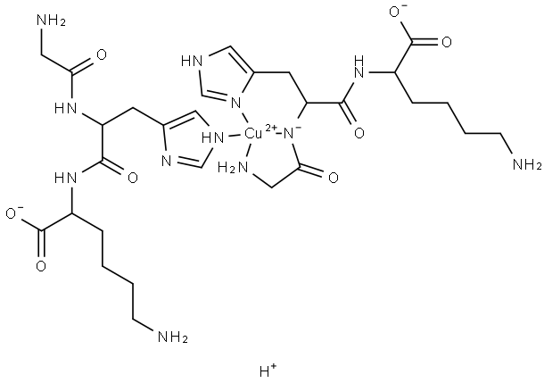 化合物 PREZATIDE COPPER 结构式