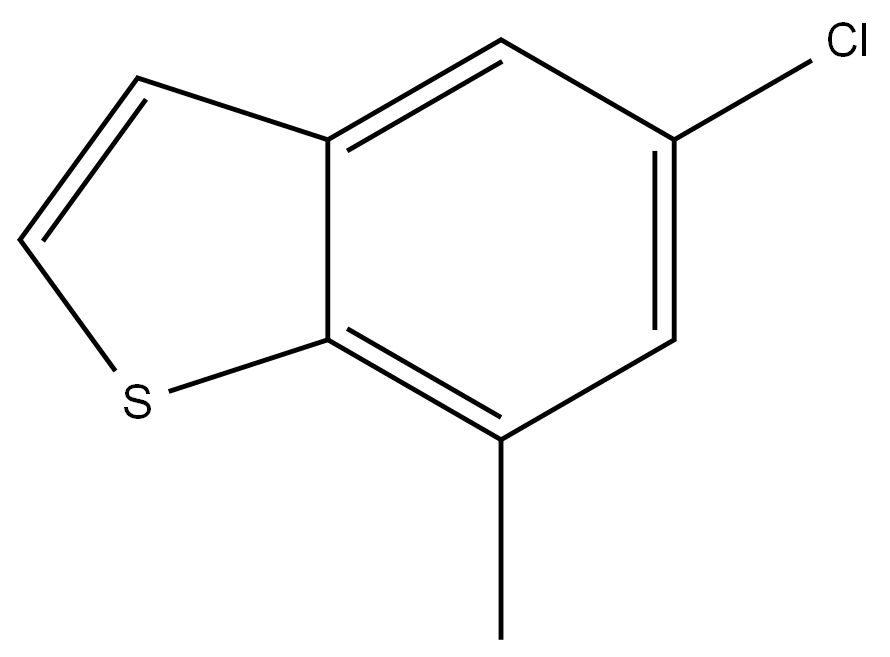 5-chloro-7-methylbenzo[b]thiophene 结构式