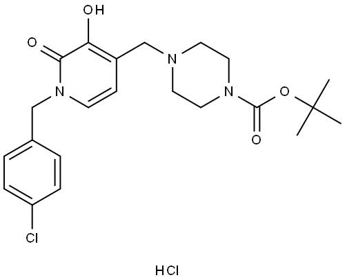 化合物 IZILENDUSTAT HYDROCHLORIDE 结构式