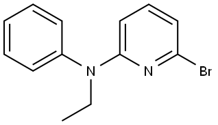 6-Bromo-N-ethyl-N-phenylpyridin-2-amine 结构式