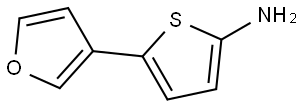 2-Amino-5-(3-furyl)thiophene 结构式