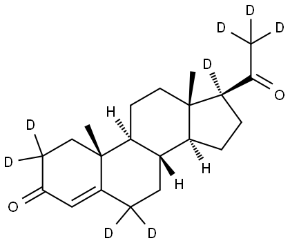 Progesterone D8 major 结构式