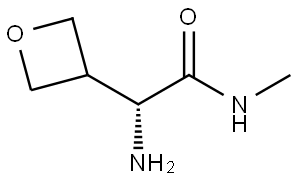 (R)-2-amino-N-methyl-2-(oxetan-3-yl)acetamide 结构式