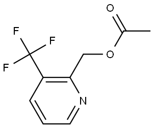 2-Pyridinemethanol, 3-(trifluoromethyl)-, 2-acetate 结构式