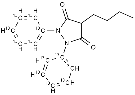 苯基布洛芬-13C12 结构式