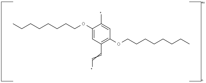 聚[2,5-二辛氧基)-1,4-苯乙炔] 结构式