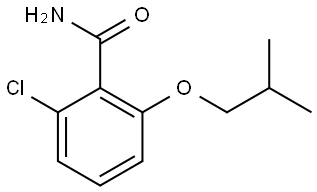 2-Chloro-6-(2-methylpropoxy)benzamide 结构式
