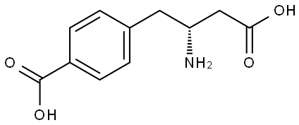 4-[(2R)-2-amino-3-carboxypropyl]benzoic acid 结构式