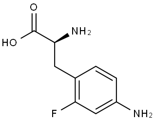 (2S)-2-AMINO-3-(4-AMINO-2-FLUOROPHENYL)PROPANOIC ACID 结构式