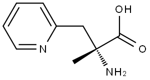 (2R)-2-amino-2-methyl-3-(pyridin-2-yl)propanoic acid 结构式