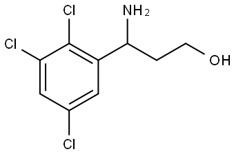 3-AMINO-3-(2,3,5-TRICHLOROPHENYL)PROPAN-1-OL 结构式