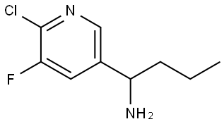 1-(6-CHLORO-5-FLUOROPYRIDIN-3-YL)BUTAN-1-AMINE 结构式