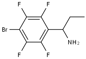 1-(4-BROMO-2,3,5,6-TETRAFLUOROPHENYL)PROPAN-1-AMINE 结构式