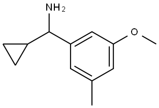 CYCLOPROPYL(3-METHOXY-5-METHYLPHENYL)METHANAMINE 结构式
