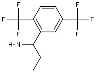 1-[2,5-BIS(TRIFLUOROMETHYL)PHENYL]PROPAN-1-AMINE 结构式