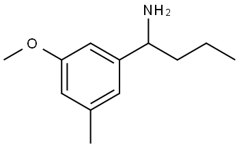 1-(3-METHOXY-5-METHYLPHENYL)BUTAN-1-AMINE 结构式