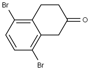 5,8-DIBROMO-1,3,4-TRIHYDRONAPHTHALEN-2-ONE 结构式