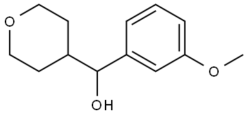 Tetrahydro-α-(3-methoxyphenyl)-2H-pyran-4-methanol 结构式