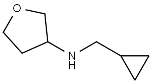 N-(cyclopropylmethyl)tetrahydrofuran-3-amine 结构式