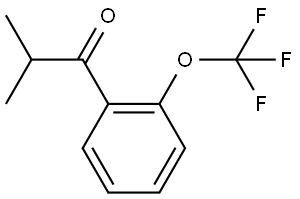 2-Methyl-1-[2-(trifluoromethoxy)phenyl]-1-propanone 结构式