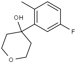 4-(5-fluoro-2-methylphenyl)tetrahydro-2H-pyran-4-ol 结构式