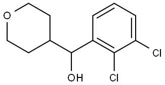 α-(2,3-Dichlorophenyl)tetrahydro-2H-pyran-4-methanol 结构式