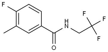 4-Fluoro-3-methyl-N-(2,2,2-trifluoroethyl)benzamide 结构式