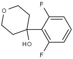 4-(2,6-difluorophenyl)tetrahydro-2H-pyran-4-ol 结构式