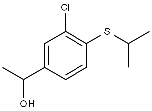 3-Chloro-α-methyl-4-[(1-methylethyl)thio]benzenemethanol 结构式