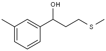3-(methylthio)-1-(m-tolyl)propan-1-ol 结构式