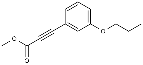 Methyl 3-(3-propoxyphenyl)-2-propynoate 结构式