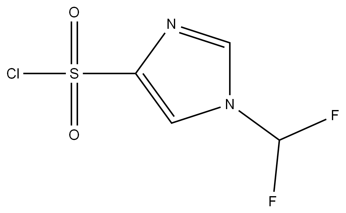 1-(二氟甲基)-1H-咪唑-4-磺酰氯 结构式