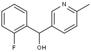 α-(2-Fluorophenyl)-6-methyl-3-pyridinemethanol 结构式