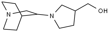 (1-(quinuclidin-3-yl)pyrrolidin-3-yl)methanol 结构式