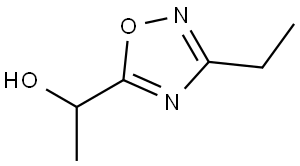 1-(3-ethyl-1,2,4-oxadiazol-5-yl)ethan-1-ol 结构式
