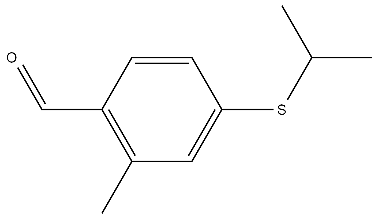 2-Methyl-4-[(1-methylethyl)thio]benzaldehyde 结构式