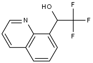α-(Trifluoromethyl)-8-quinolinemethanol 结构式