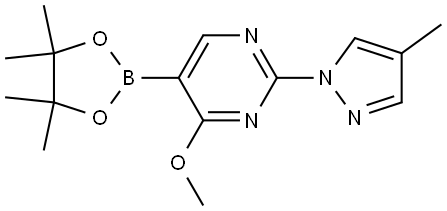 4-Methoxy-2-(4-methyl-1H-pyrazol-1-yl)-5-(4,4,5,5-tetramethyl-1,3,2-dioxaboro... 结构式