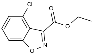 ethyl 4-chlorobenzo[d]isoxazole-3-carboxylate 结构式