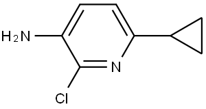 2-Chloro-6-cyclopropyl-3-pyridinamine 结构式