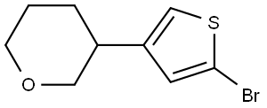 2-Bromo-4-(3-tetrahydropyranyl)thiophene 结构式