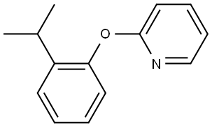 2-[(2-(Prop-2-yl)phenoxy)]pyridine 结构式