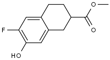 methyl 6-fluoro-7-hydroxy-1,2,3,4-tetrahydronaphthalene-2-carboxylate 结构式
