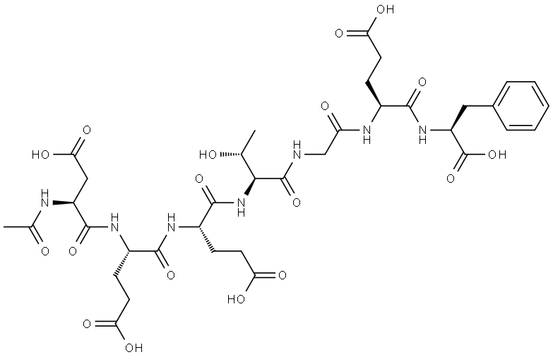 合成人七肽-1 结构式