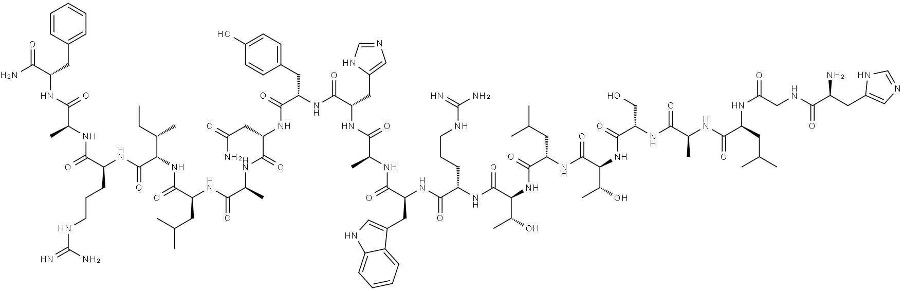 细胞穿透性病毒肽GH625 结构式