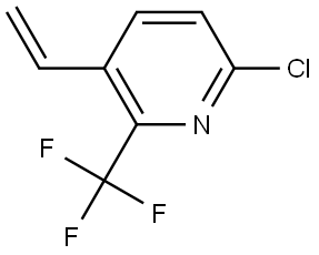 6-Chloro-3-ethenyl-2-(trifluoromethyl)pyridine 结构式