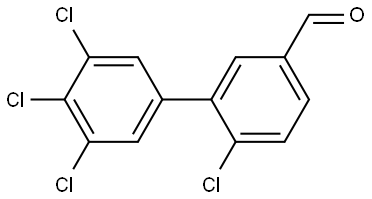 3',4',5',6-Tetrachloro[1,1'-biphenyl]-3-carboxaldehyde 结构式