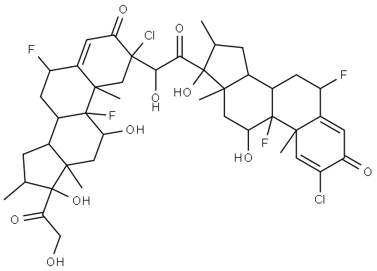 卤米松杂质 结构式