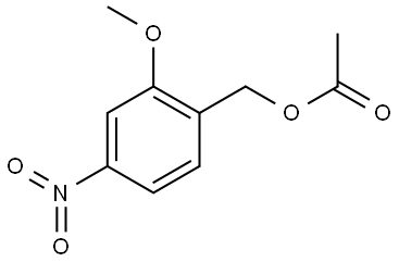 Benzenemethanol, 2-methoxy-4-nitro-, 1-acetate 结构式